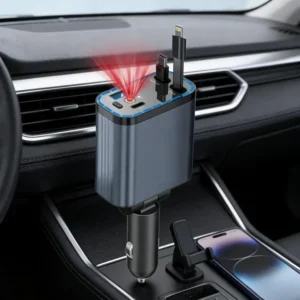 Retractable car charger