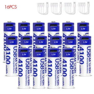 AA 1.5V 4100mWh Rechargeable Battery