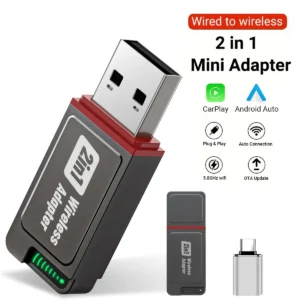 2-in-1 Wireless CarPlay Adapter